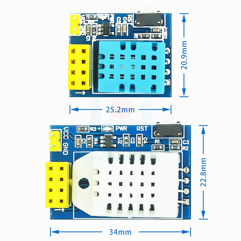 ESP8266 ESP-01 esp-01S DHT11/AM2302 DHT22 温湿度WiFi节点模块