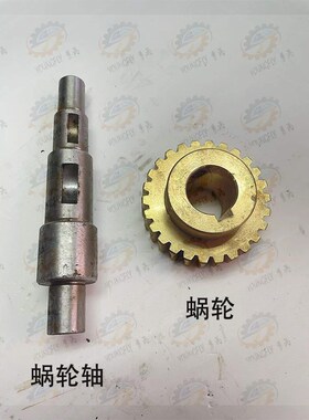 宝鸡CS6140 CS6150车床溜板箱铜蜗轮 蜗轮轴V轴