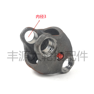 迪尔1204拖拉机前桥双联叉AL161459双头轴前驱动万向节叉头短叉轴