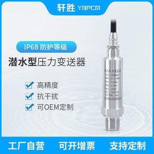 潜水型压力变送器 IP68压力变送器 RS485 传感器 20mA PCM300Y