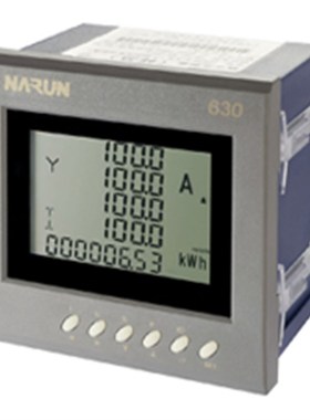 纳宇PA630-A43(A44)交流三相三线/四线电流表4型72*72