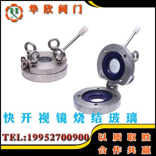 Ft-look搪玻璃快开视镜快开手孔不锈钢铠装视镜一体烧结法兰视窗