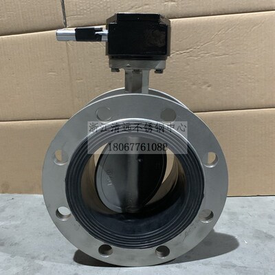 304不锈钢法兰蝶阀D341X-10/16P涡轮蝶阀手动蝶阀D41X不锈钢蝶阀