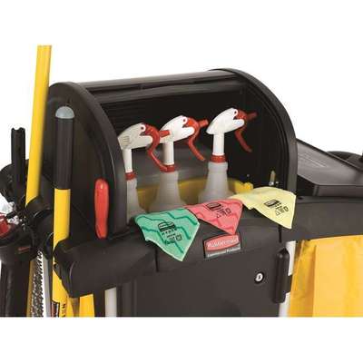 Rubbermaid乐柏美酒店高安全性能客房保洁清洁工具推车 FG9T7500