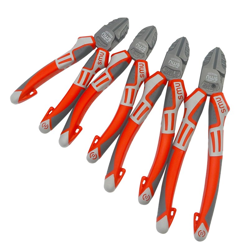 德国恩维斯NWS134-69 140-69系列 三色手柄斜嘴钳 5寸 6寸7寸