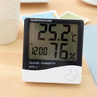 家用电子气温表气温计温度计室内干湿温度计湿度计空气温湿度测量