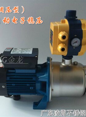 广东凌霄水泵370W 750W家用不锈钢静音自吸增压泵/抽水泵/卫生泵