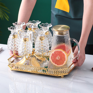 晾放茶水杯收纳置物架 创意家用不锈钢玻璃杯架沥水倒挂架客厅时尚