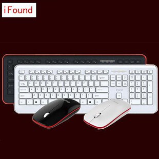 iFound键鼠套装 USB电脑笔记本办公家用巧克力静音按键F8101有线