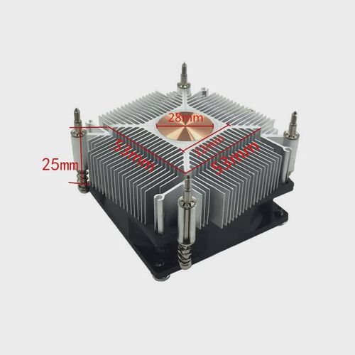 冰深1155/1200/115p0 1151/I3/I5/I7cpu散热器静音铜芯4线温控风