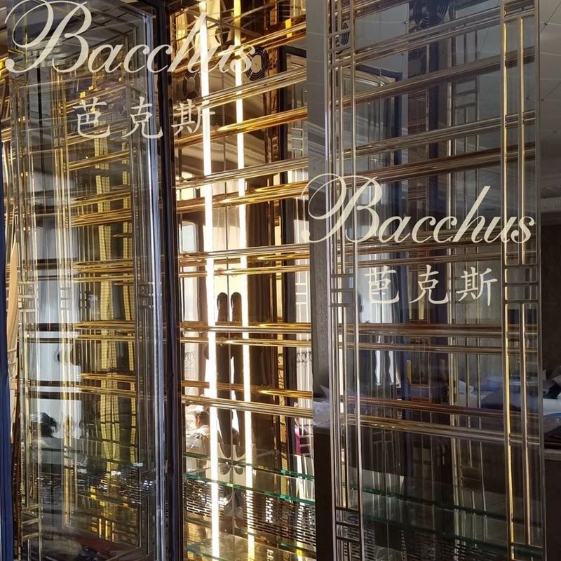 金属酒柜酒架 不锈钢酒窖 酒店大堂吧行政酒廊恒温红酒柜冷藏酒柜