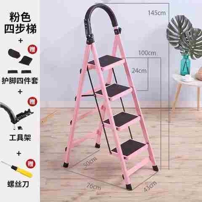 折叠梯便携式家用梯子伸缩升降便携室内子多功能可伸缩置物仓库