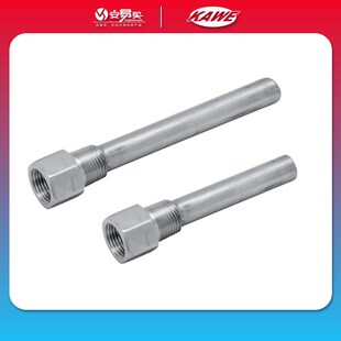 不锈钢护套管 双金属温度计 保护套管 温度计套管  康威 螺纹G1/2