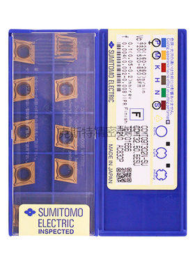 日本住友数控刀片 CCMT09T302N-SU AC830P 加工不锈钢件