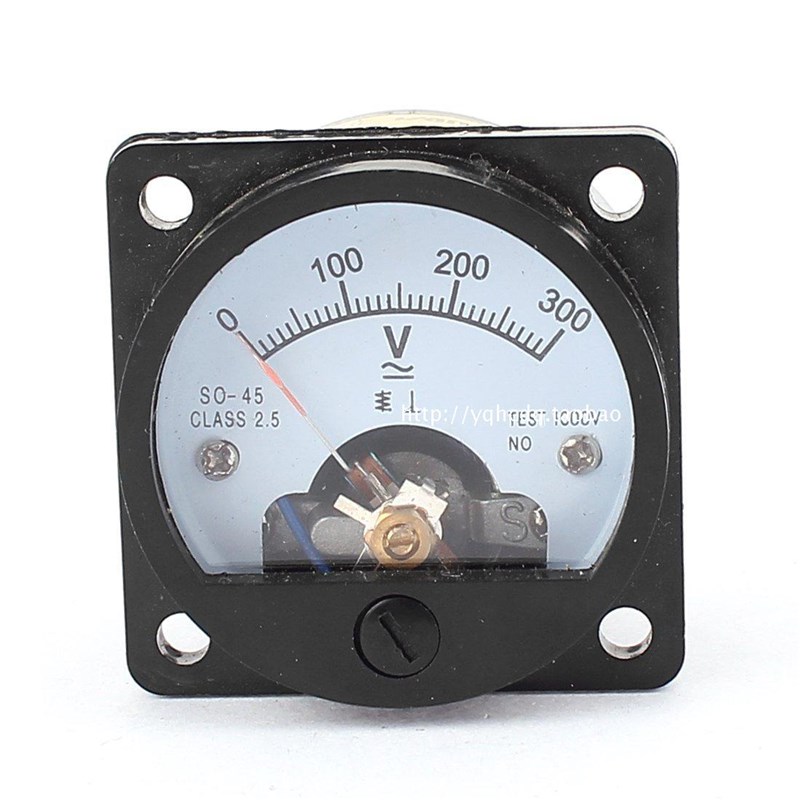 圆形交流电压表SO-45 0-300V 交流电压表表头45*45mm