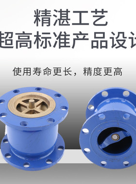 HC41X-16法兰消声止回阀消音立卧式单向阀DN40 50 65 80 100 150