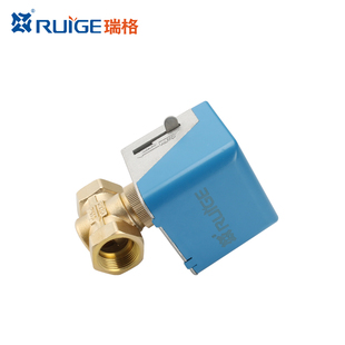 瑞格阀门VA7010中央空调电动二通阀暖通用电动阀电动阀门调6分