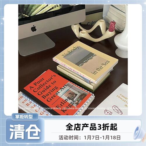 YN/拍摄道具书本子拍照炒鸡好看的小橘书和奶油书模特摆拍道具