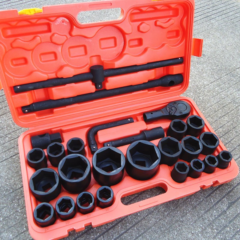 天祥重型套筒组套26件六角套筒扳手大型货车专用维修工具21-65mm