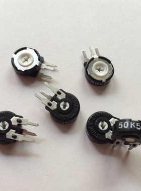 PT10LH进口西班牙PIHER 电位器可调电阻50K直径10MM立式3脚箭头孔