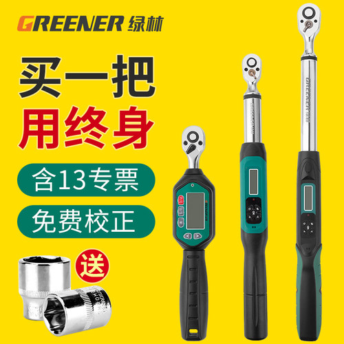 绿林电子数显扭力扳手高精度可调扭矩力矩扳手公斤工业级汽车维修