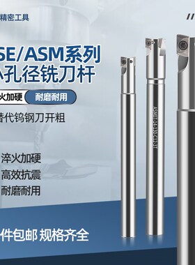 ESE小径清角铣刀杆ASM8 10 12 14 16钨钢铣刀 JDMT070204双刃刀杆