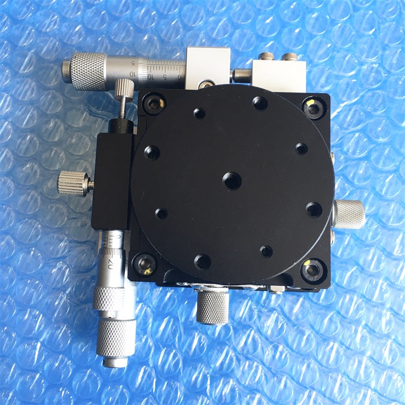 XYR轴LS60/40/80/90/100/125高精度手动位移微调平台光学旋转台