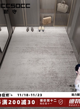 入户门地垫耐脏免洗进门玄关脚垫轻奢现代高端地毯家用防滑可裁剪