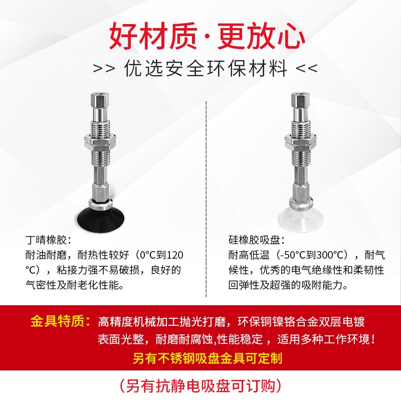 台湾吸盘ZPT10/13/16/20/25/32CNK10-B5/CSK10-B5/CGSK10-B5-A10