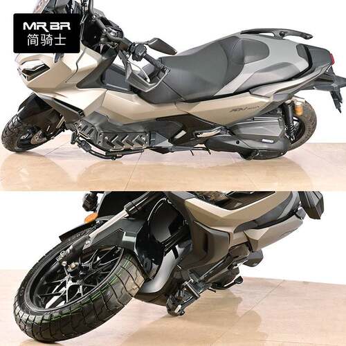 MRBR适配于 于2025款本田ADV350护杠防摔块保险杆不锈钢脚踏改装