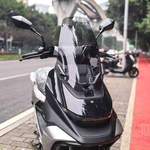于九号M5专用加高前挡风板改装m5100/125加高挡风玻璃前护胸