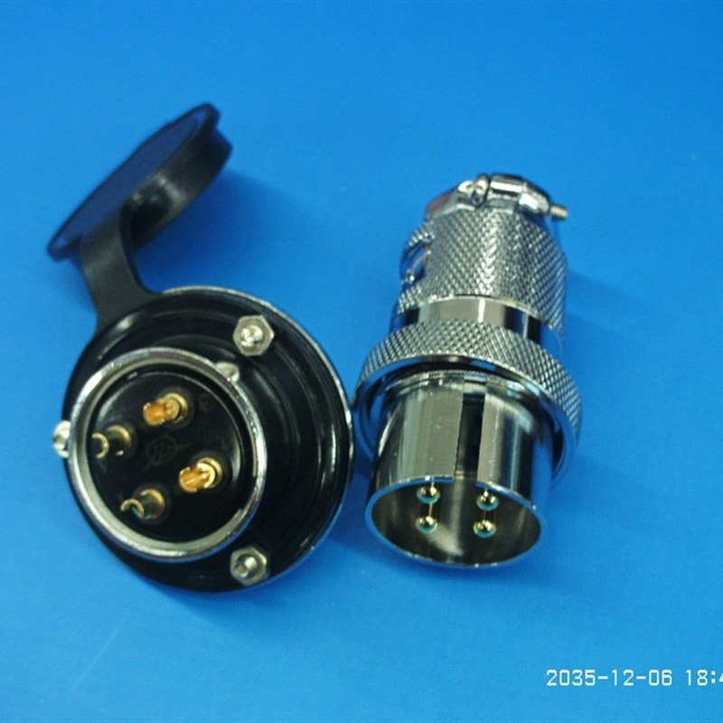 重强 航空插头 插座连接器30MF-2A/2E GX30-2T 反装 30M