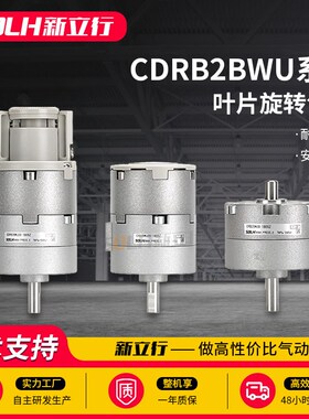 叶片式旋转摆动气缸双轴单叶片CRB2BW1015/20/30/40-90/180/270S