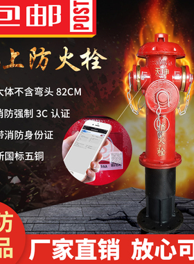 消防栓SS100/65-1.6地上式室外消防栓大体5铜DN100室外栓