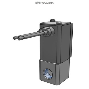 原装 2通电磁阀 正品 小型直动式 水用单体 VDW22NA系列 SMC