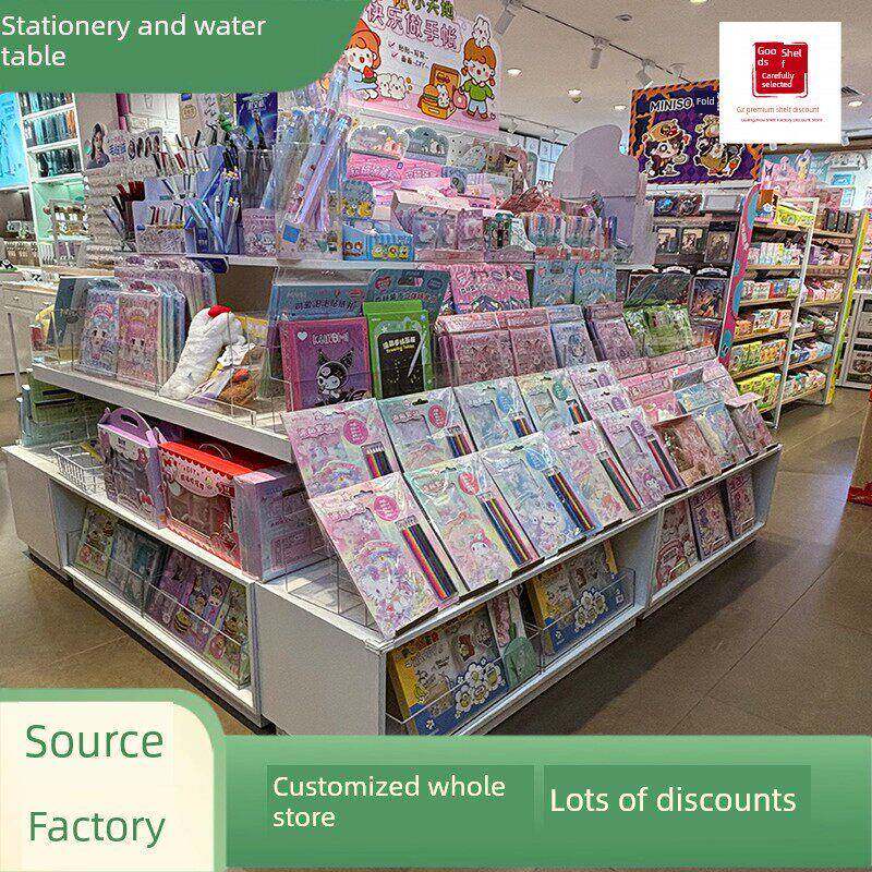 精品店展示架店饰流21品文具水台阶梯形展示台多圆层货架玩具展示