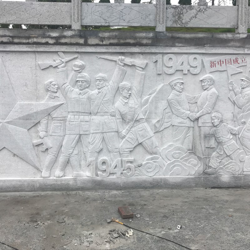 天然改革人物历史纪实浮雕影背墙石雕花岗岩大理石二Y十四孝文化
