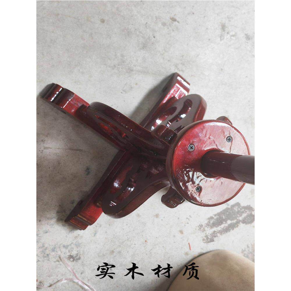 实木座雕刻底座提幡杆底座BQD落地灯架架子展示架旗木托质底座