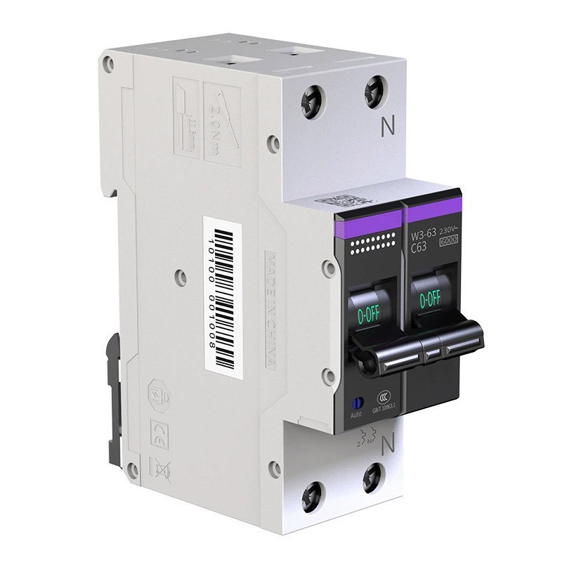 1P+N智能空开断路器485智慧安全用电63A过载预警保护漏保空气开关