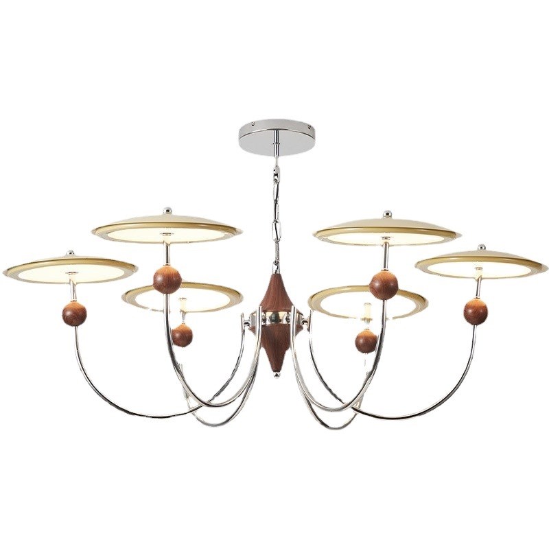 法式中古客厅吊灯奶油风大厅主灯高级感网红星轨灯具全屋套餐智能