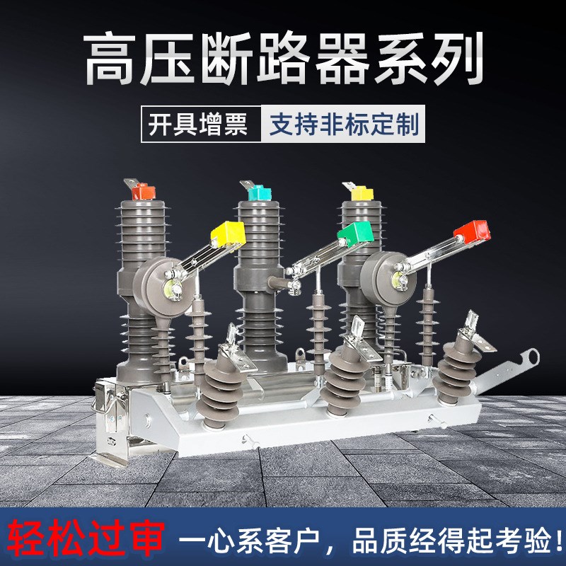ZW32-12G/630A-25户外高压真空断路器10kv手动带隔离柱上分界开关