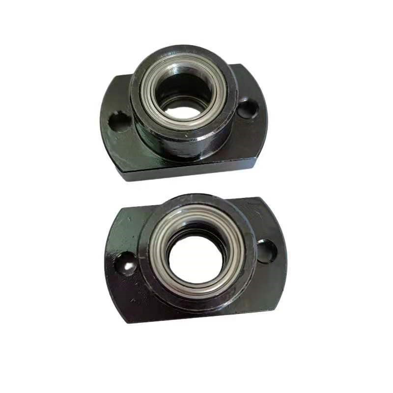 碳钢双轴承不带卡簧对边法兰组件带座轴承BGCC BFR21固定轴座3-15