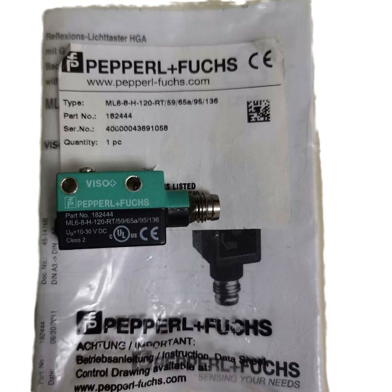 P+F背景抑制传感器ML6-8-H-120-RT/59/65a/95/136三角测量型光