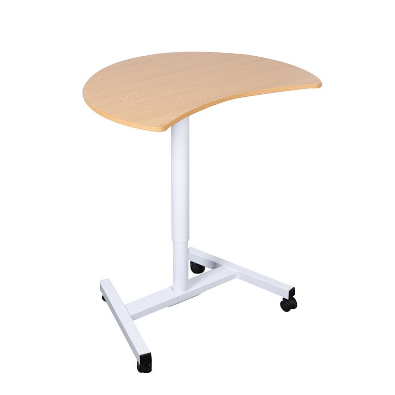 气动自动升降桌站立式沙发床边可移动懒人办公桌电脑演讲讲台桌子