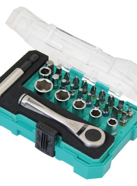 台湾宝工SD-2318M 27P棘轮套筒起子组螺丝批组套 正反转棘轮扳手