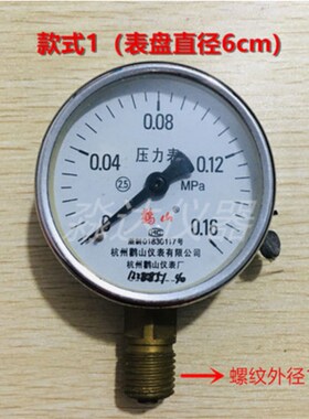 CA-3/HC-7L型 0.16/0.25MPa直读式混凝土含气量测定仪 专用压力表