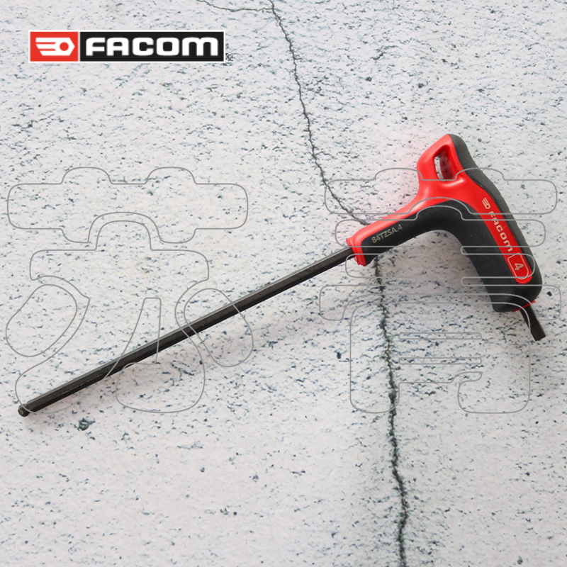 法国Facom T型六角螺丝起子 带横柄和球头 10mm 4mm 5mm 6mm