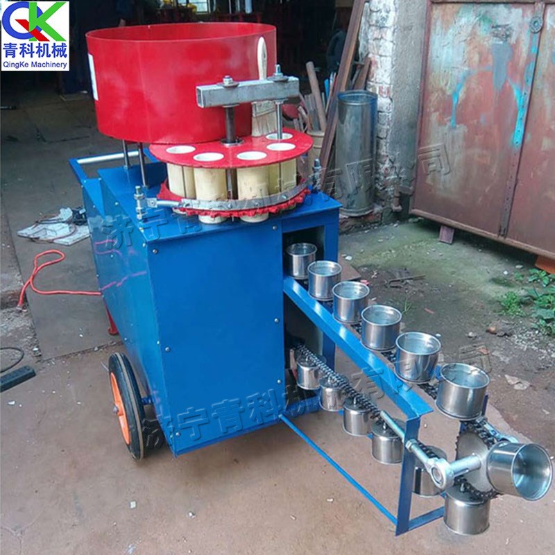 小型营养土装土机 可移动式营养土分装机 蔬菜大棚用育苗装钵机