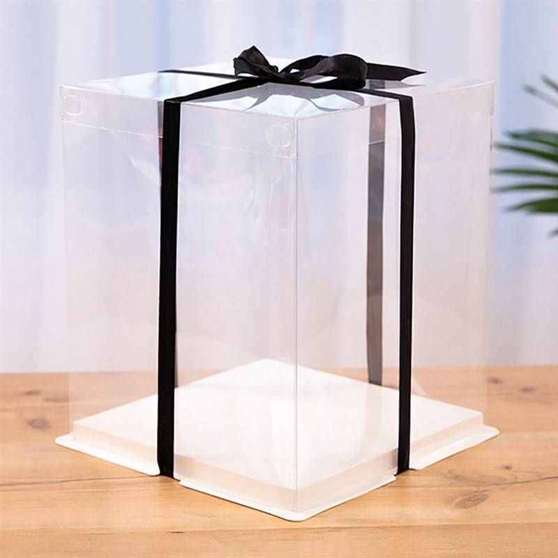 透明蛋糕盒子生日烘焙包装四六八十二寸双三层加高一次性