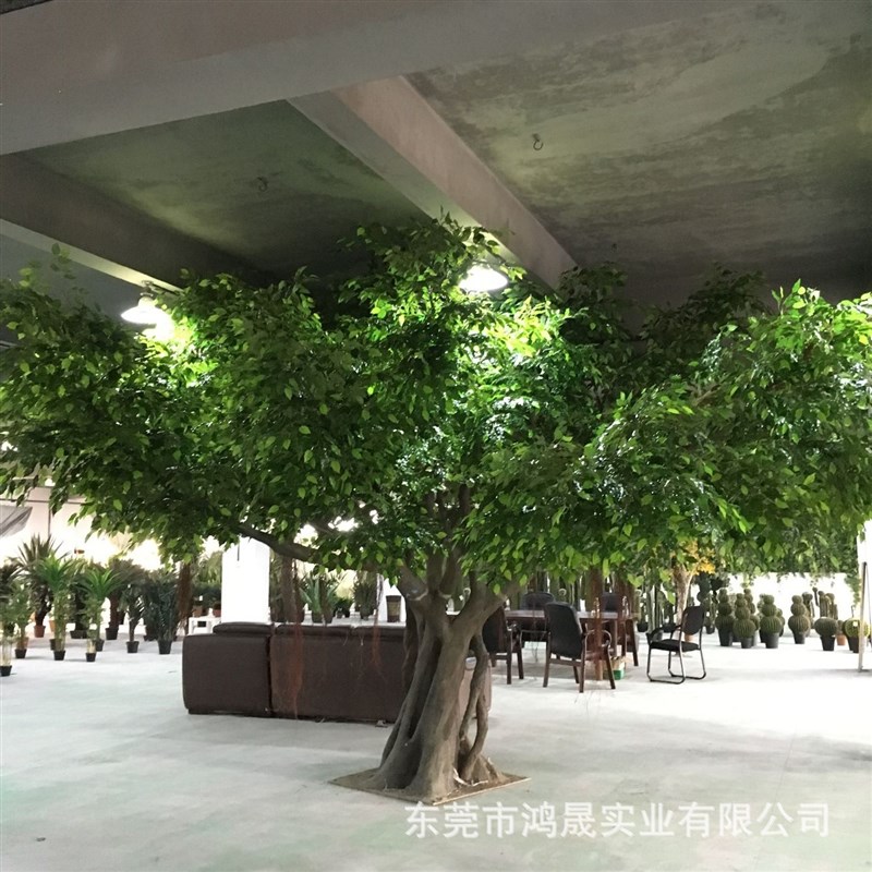仿真榕树半边靠墙榕树包柱榕树室内外景观榕树大型商场装饰树木